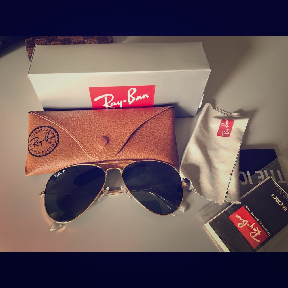 💯 Authentic Ray Ban Polarized Aviator